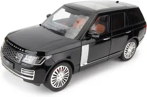 1/18 Scale Compatible for Land Rover Model Car，Zinc Alloy Pull Back Toy Diecast Car with Sound and Light，SUV Off-Road Vehicle，Children's Toy car ，Gifts for Boys and Girls Black