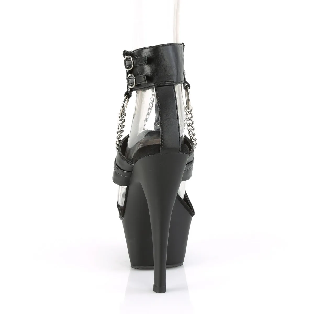 6 Inch Heel KISS-261 Black Pu