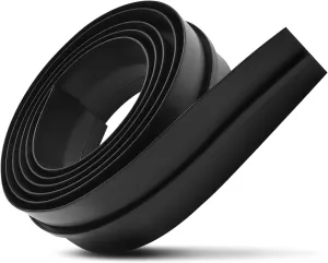 6.4 FT Rubber Double Leaf Truck Cap Rear Door Bottom Frame Seal Strip with T-Channel Replace 4017020000