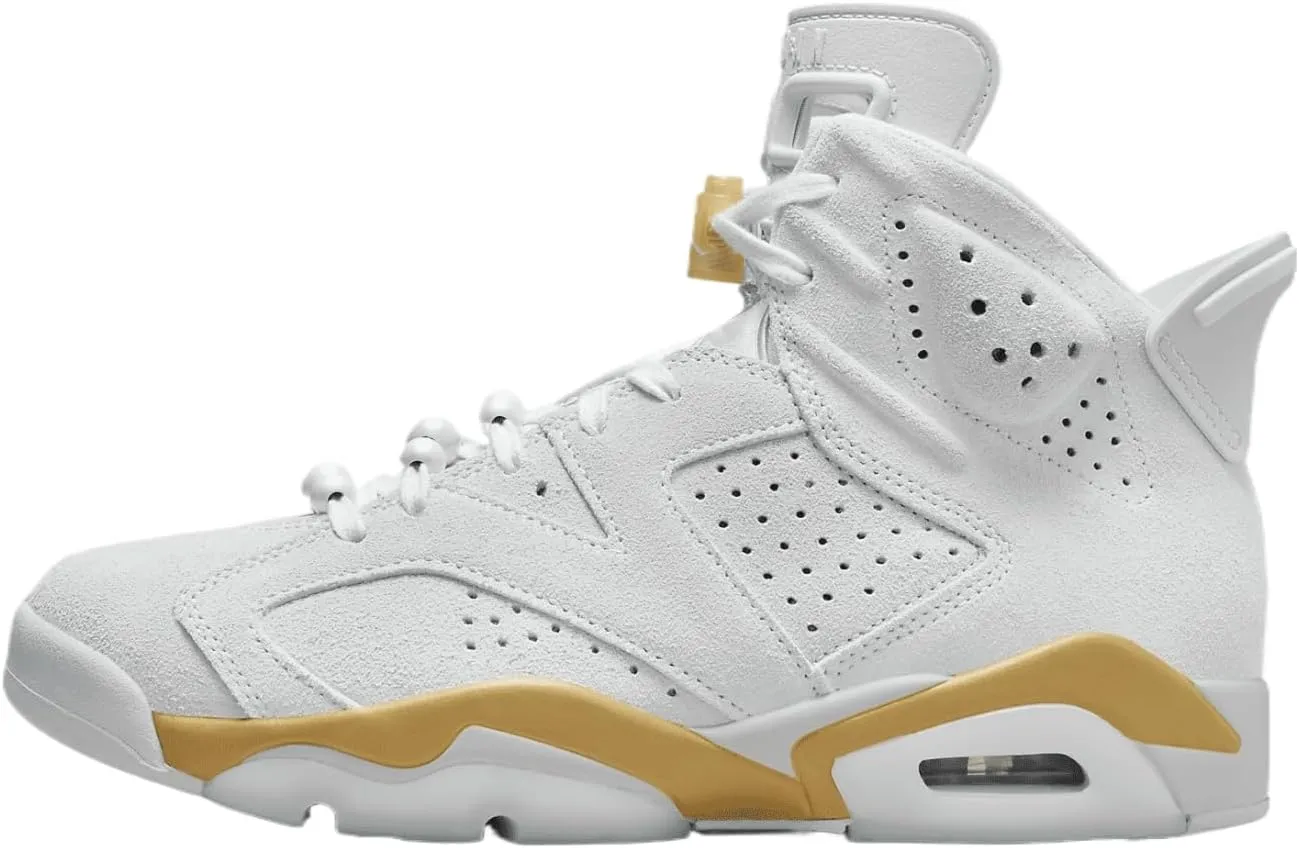 Air Jordan 6 Retro Pearl Women's Shoe (DQ4914-074, Pure Platinum/Metallic Gold/Coconut Milk) Size 8