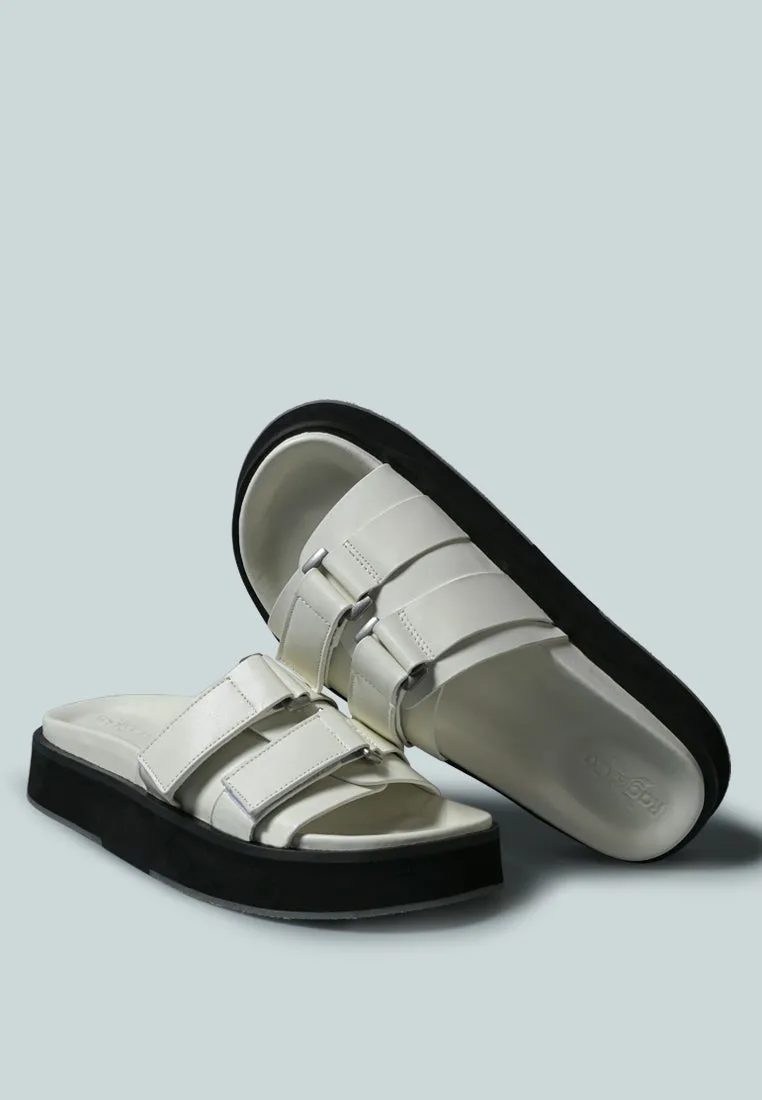 Aniston Buckled Flatform Slip-On Sandal By Ruw