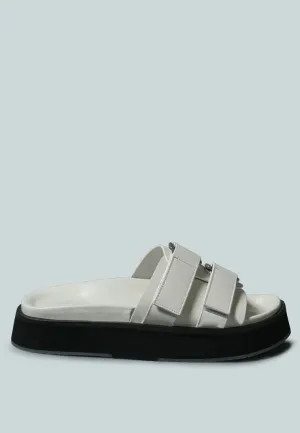 Aniston Buckled Flatform Slip-On Sandal By Ruw
