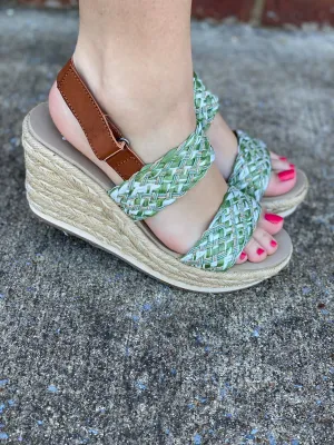 Arula Sage Wedge by Yellowbox