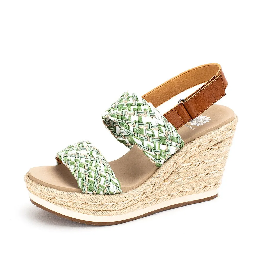 Arula Sage Wedge by Yellowbox
