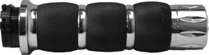 Avon Grips Air Cushion Throttle Slide Rival Street Motorcycle Hand Grips - Chrome/One Size