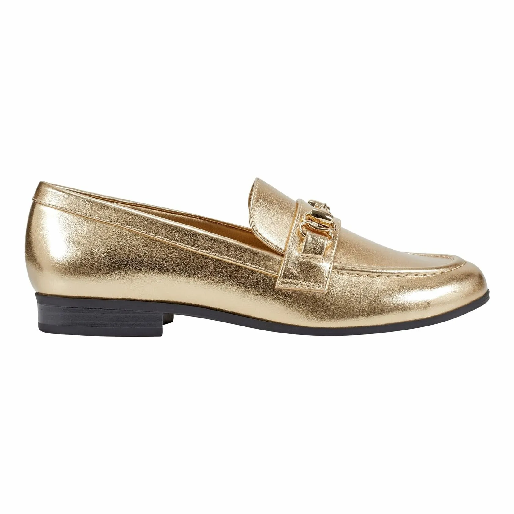 Bandolino Women's LALY Loafer, Gold 710, 9 - Very Good
