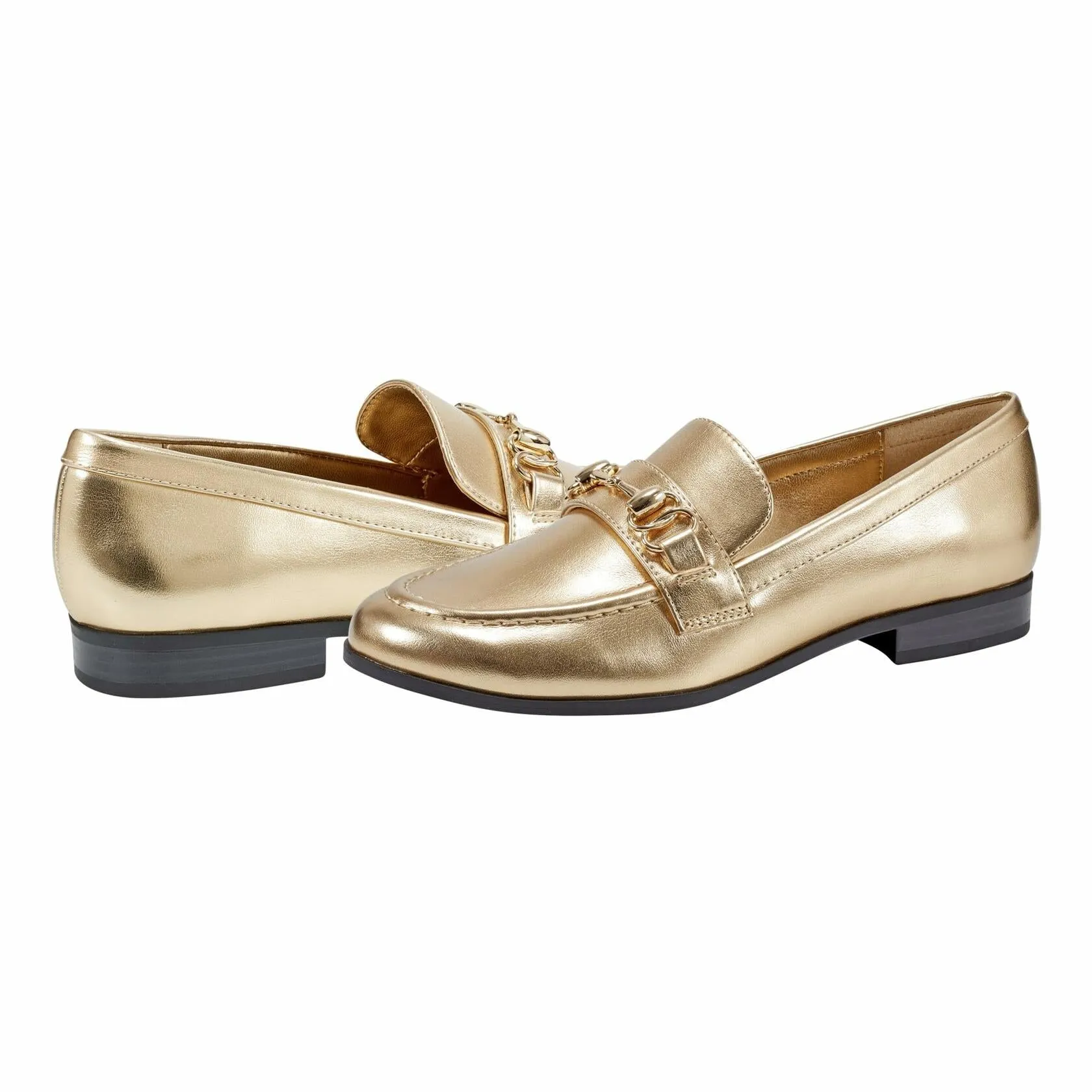 Bandolino Women's LALY Loafer, Gold 710, 9 - Very Good