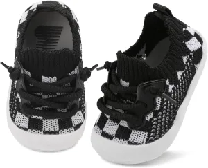 BARERUN Baby Shoes Baby First Walking Shoes Infant Sneakers Wide Barefoot Slip on Soft Sole Boys Girls Crib Shoe Toddler Breathable Lightweight House Socks