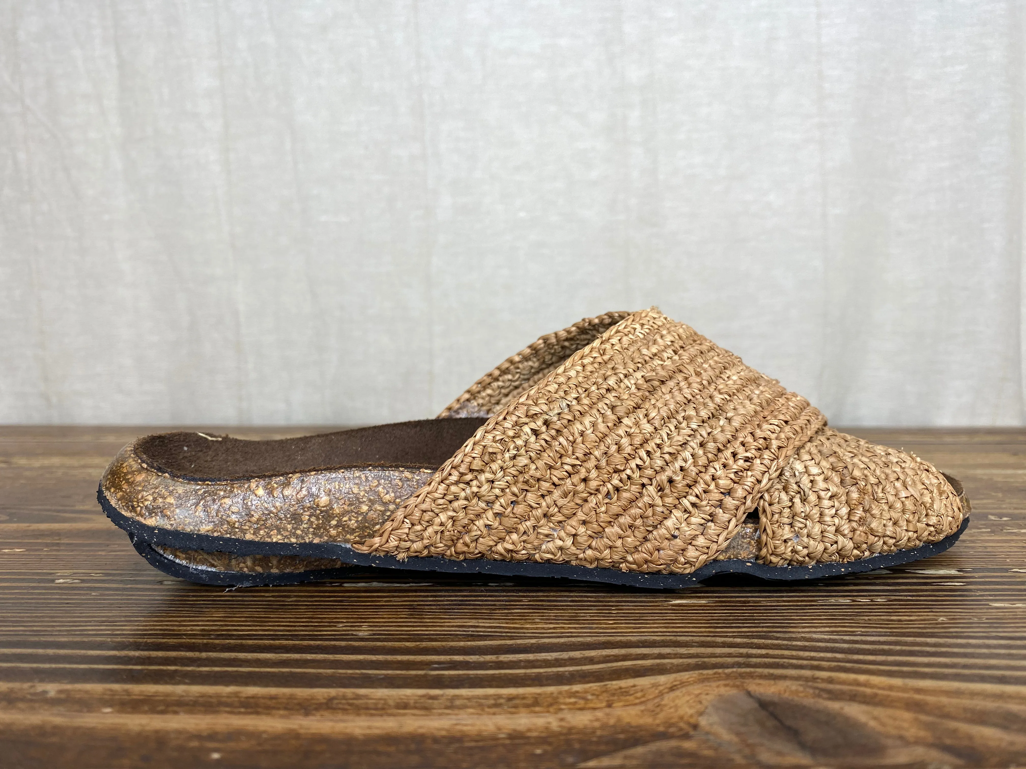 Biarritz Raffia Slide - Natural