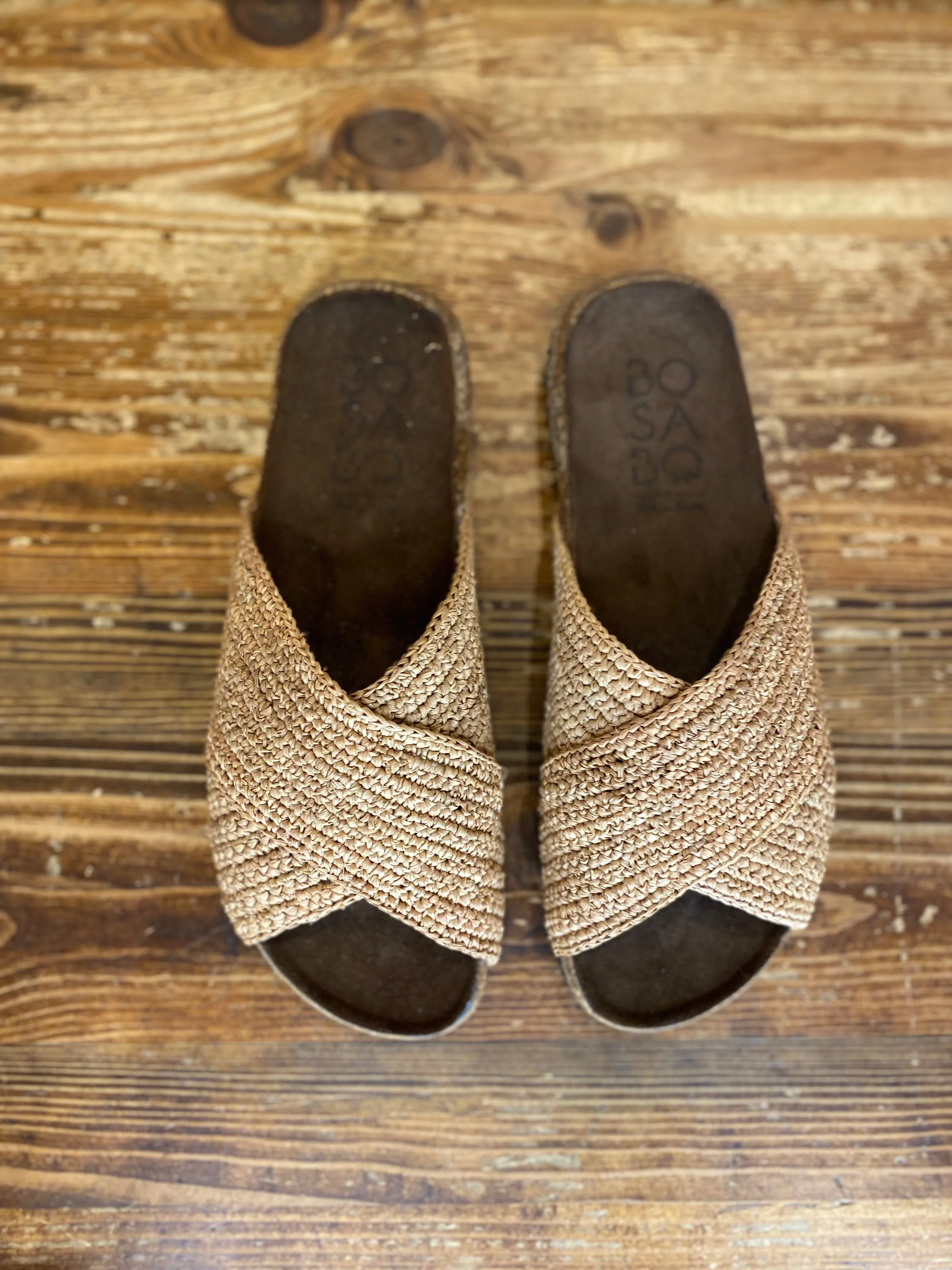 Biarritz Raffia Slide - Natural