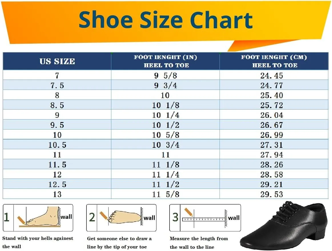 Black Ballroom Dance Shoes Leather Character Shoes for Men's Salsa Latin Tango Dancing