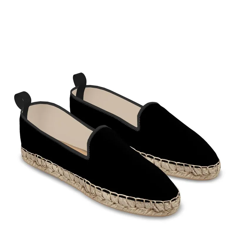Black Loafer Espadrilles