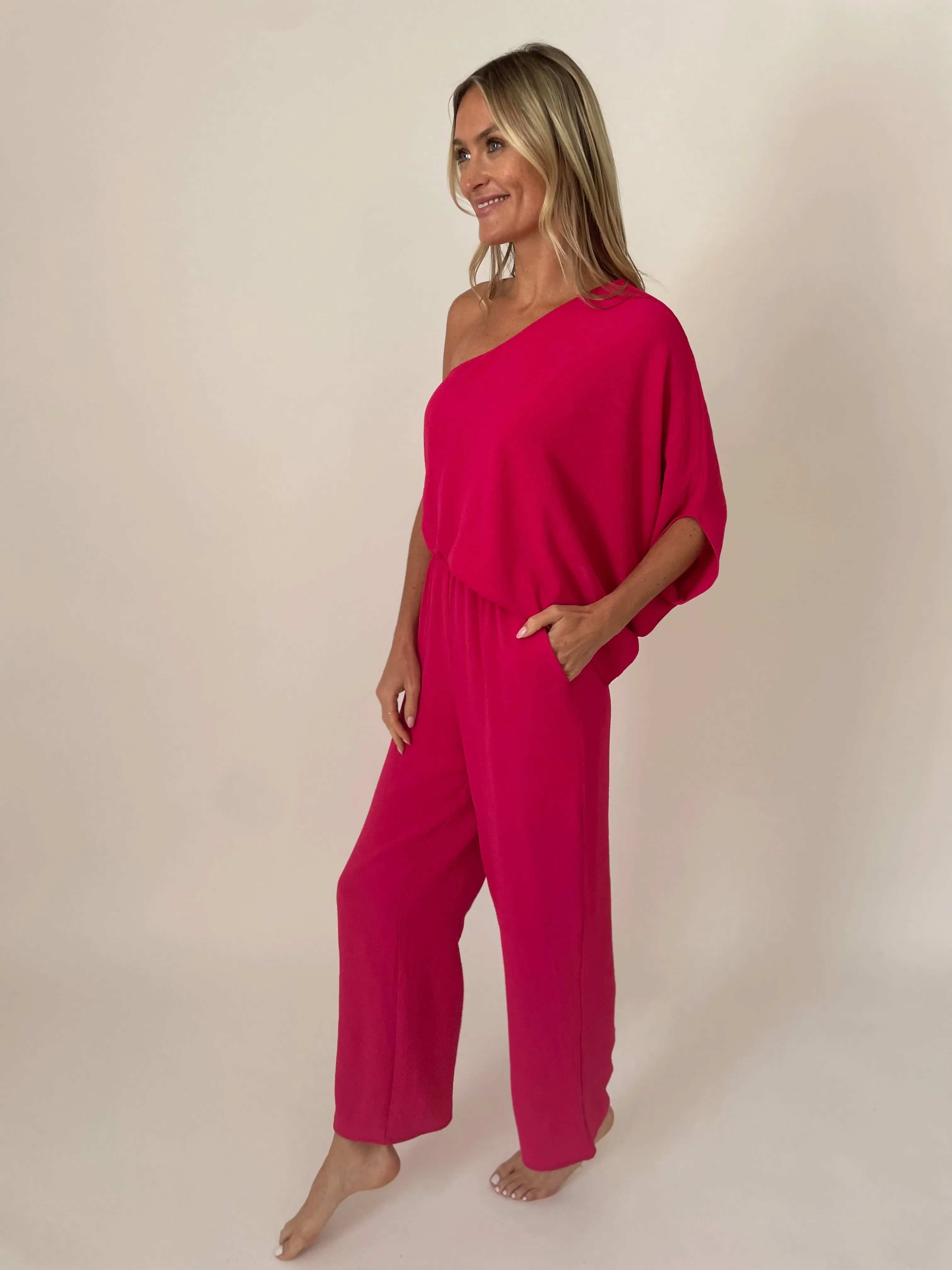 blake jumpsuit [magenta]