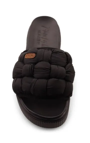 Blowfish Black Puffy Nylon Darcy Womens Slide On Shoes ZS-1493