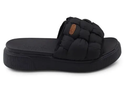 Blowfish Black Puffy Nylon Darcy Womens Slide On Shoes ZS-1493