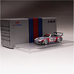 Car Model Crafts 1 64 for RWB993Martini Martini Alloy with Engine Structure Finished Static Toy Car Non-Remote App Controlled Toys