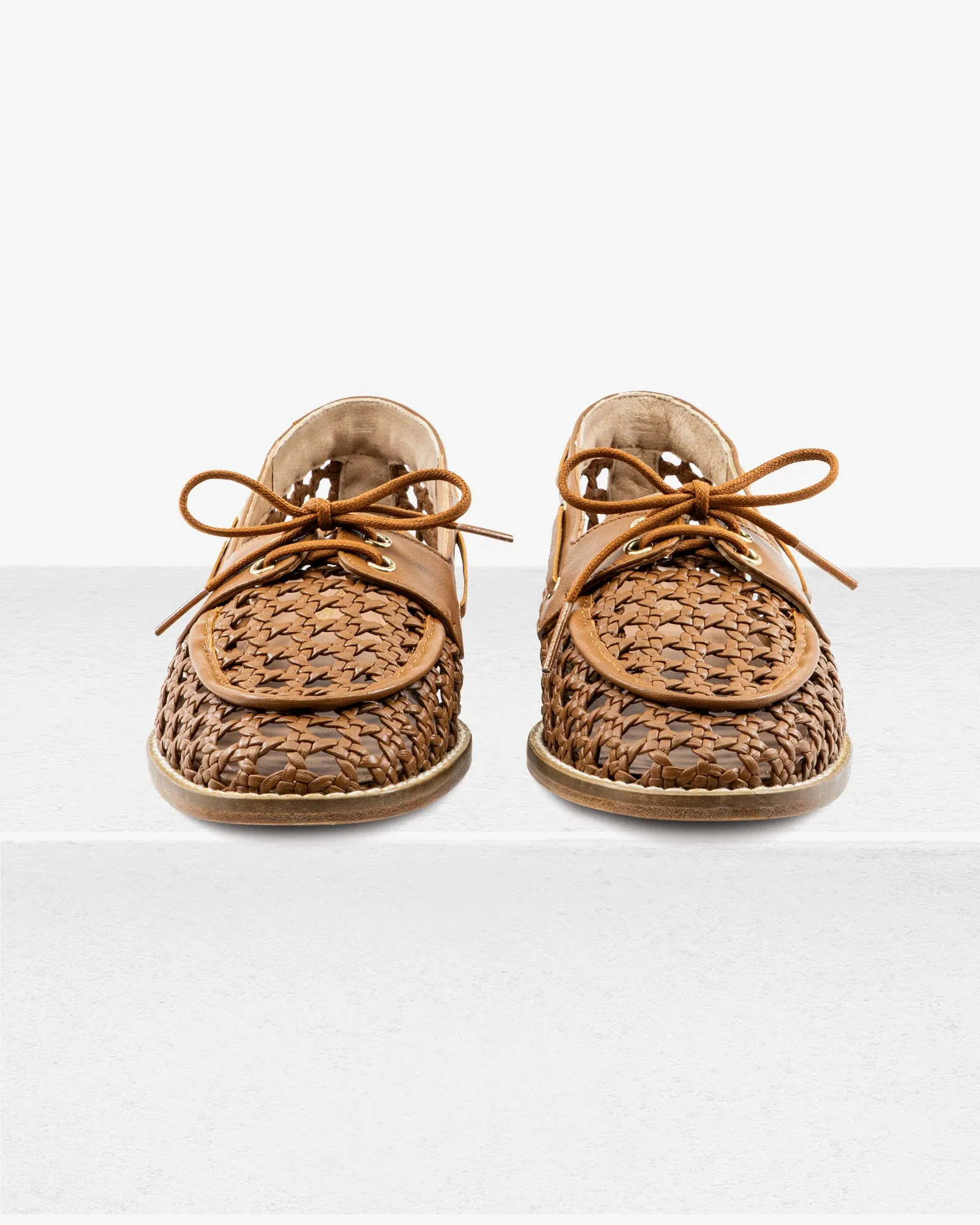 Carla Camel Leather Loafer