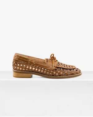 Carla Camel Leather Loafer