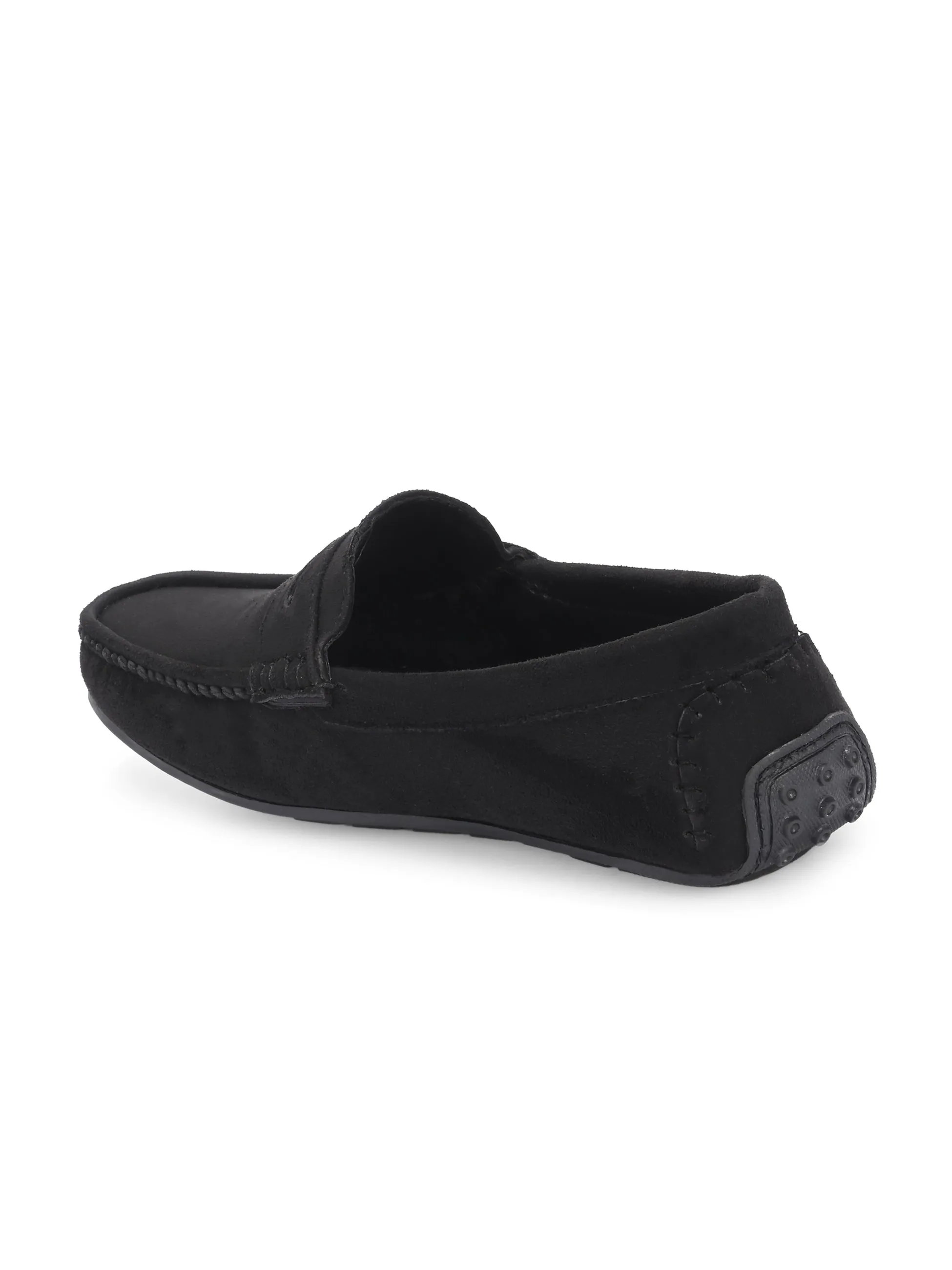 CARLO ROMANO BY WASAN BLACK COLOR VEGAN LEATHER MOCCASIN FOR MEN