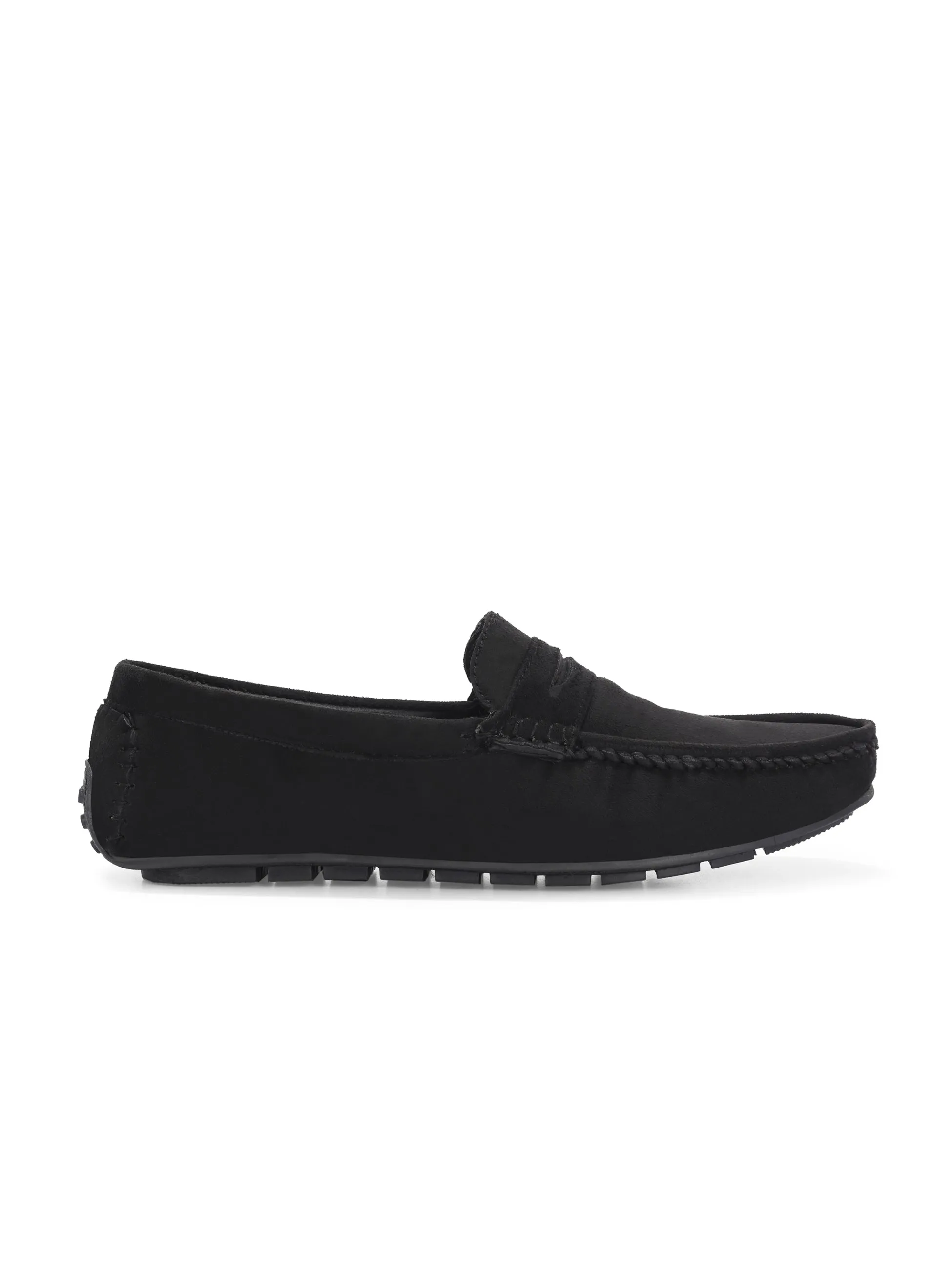 CARLO ROMANO BY WASAN BLACK COLOR VEGAN LEATHER MOCCASIN FOR MEN