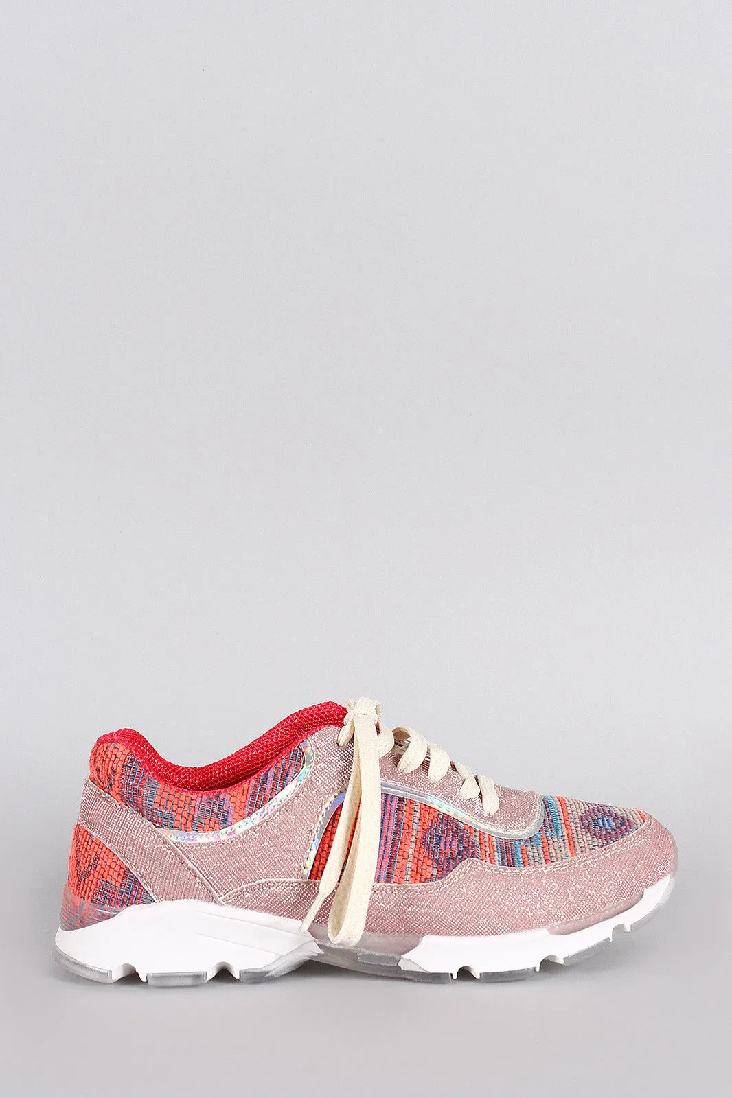 Certified Aztec Bamboo Sneaker Neon Up Glitter Complete catalog Lace