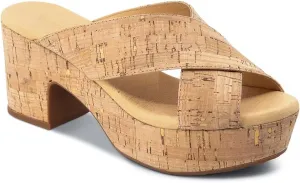 CHOCOLAT BLU Women Shoes Gio Criss Cross Raffia Slide