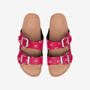 Cincinnati Reds Womens Team Logo Double Buckle Sandal