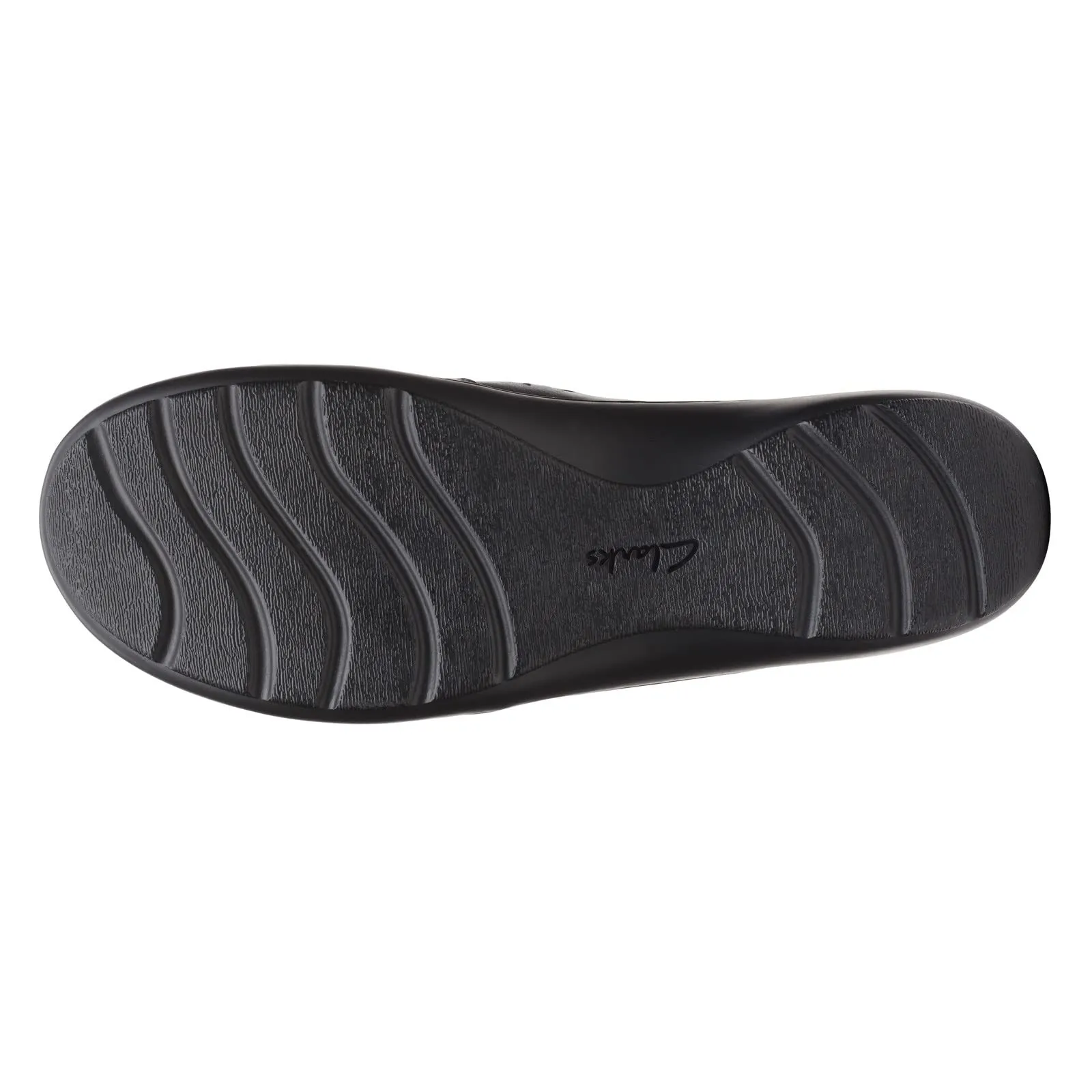 Clarks Cora Sky Loafer, Black Leather, 10 Medium
