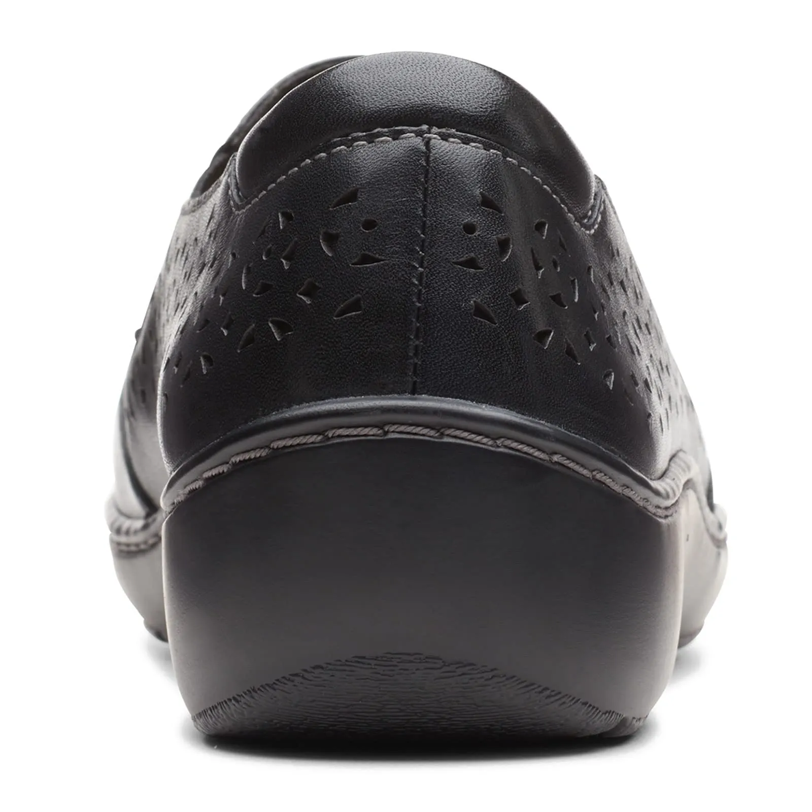 Clarks Cora Sky Loafer, Black Leather, 10 Medium