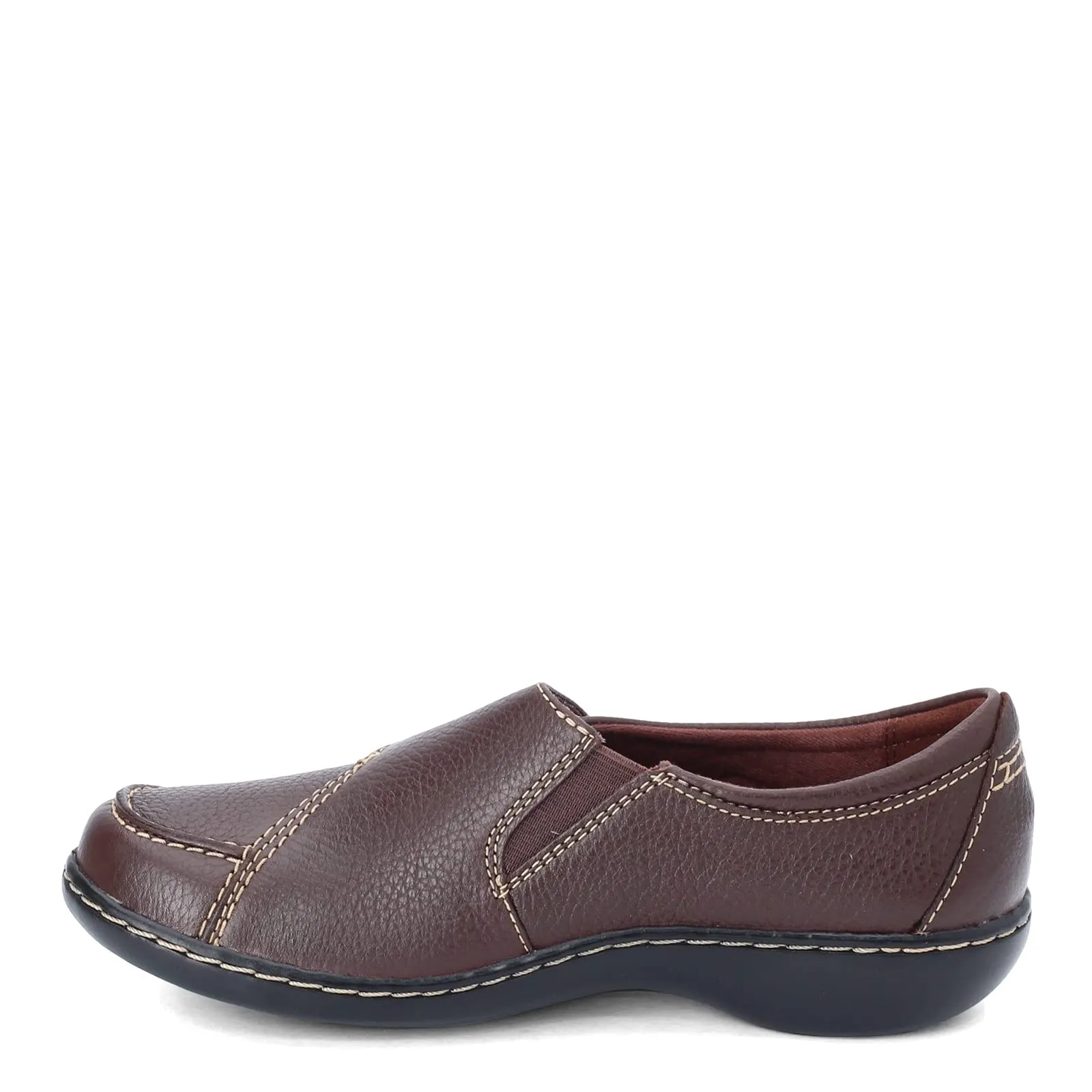 Clarks Women's Ashland Lane Q Slip-On Loafer, Redwood, 9