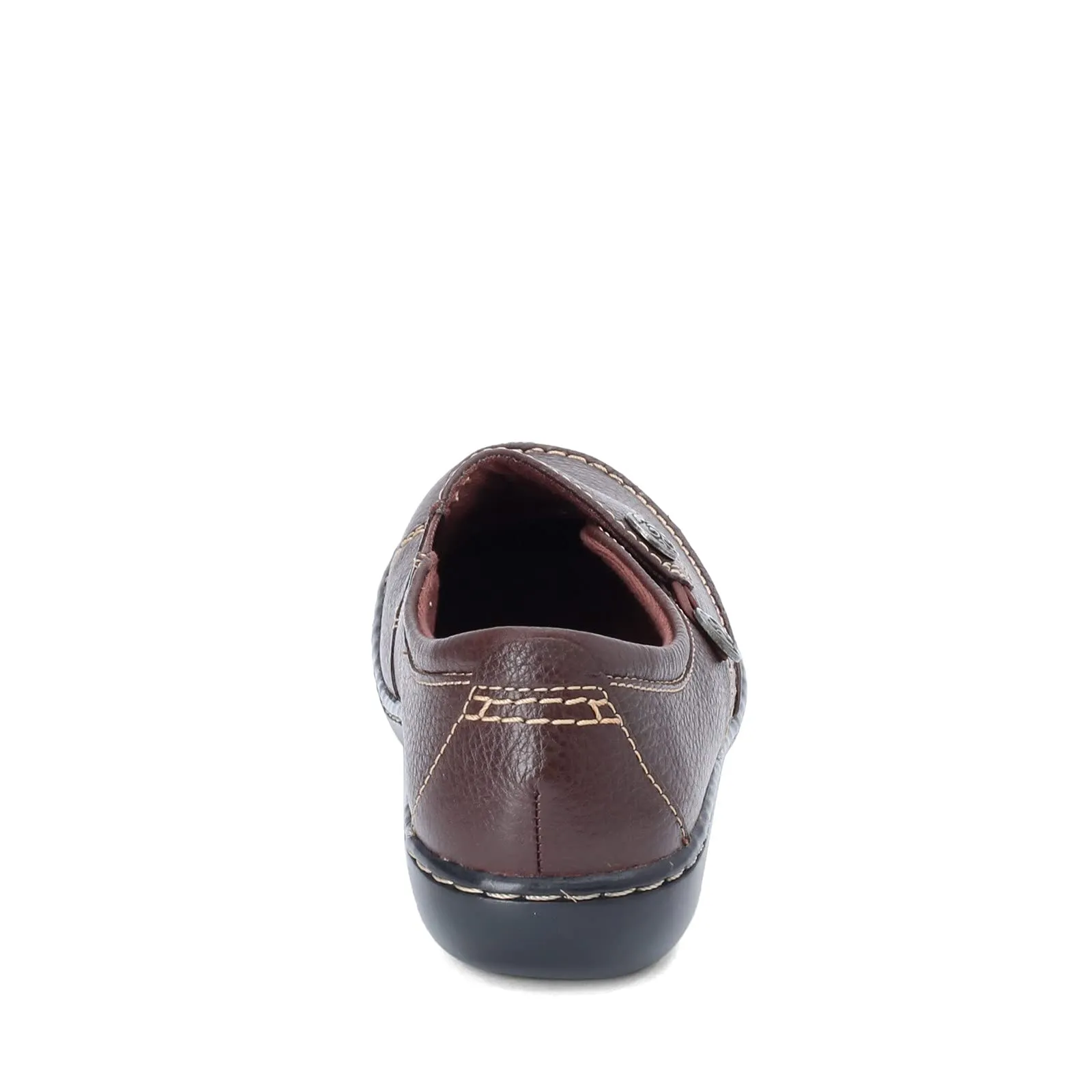Clarks Women's Ashland Lane Q Slip-On Loafer, Redwood, 9