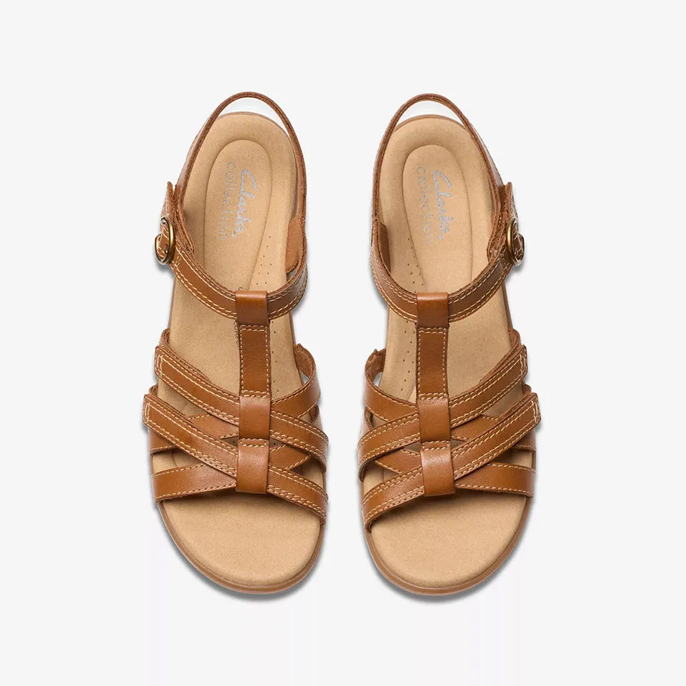 Clarks Women's Emily2 Rose Tan Leather 26181673
