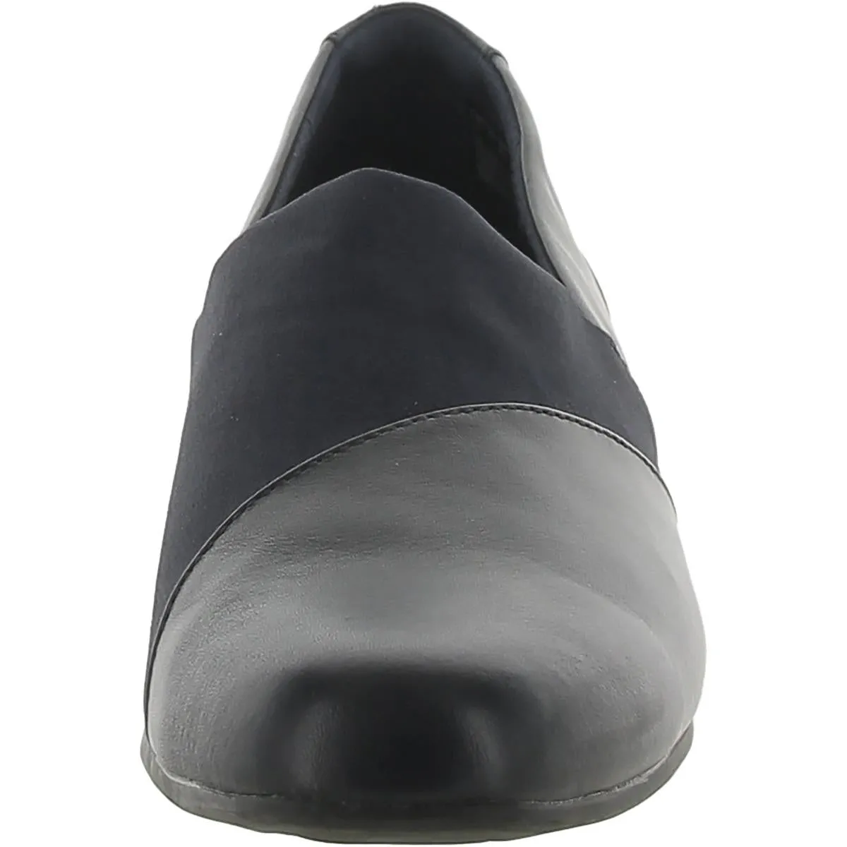 Clarks Womens Juliet Gem Leather Slip On Loafer Heels