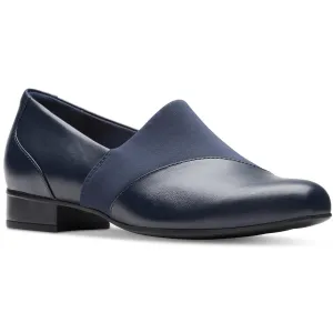 Clarks Womens Juliet Gem Leather Slip On Loafer Heels