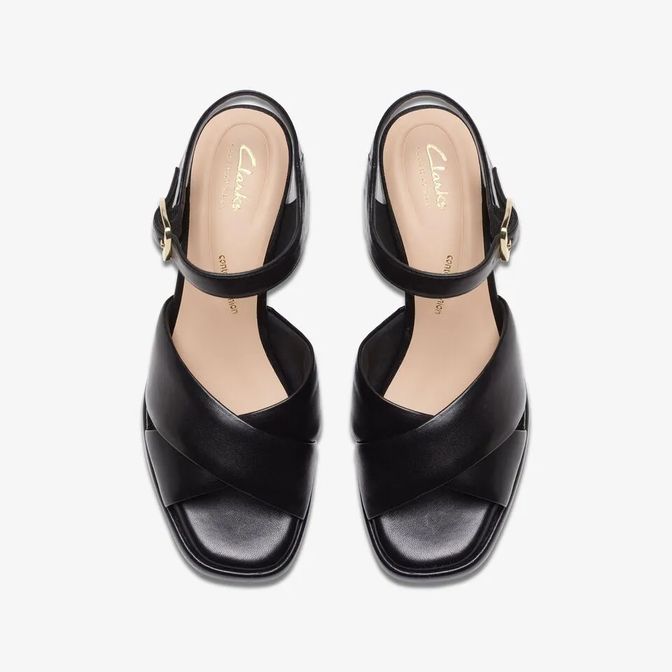 Clarks Women's Ritzy75 Rae Black Leather 26176646