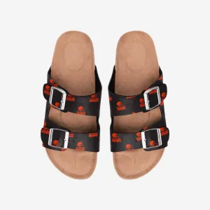 Cleveland Browns Womens Team Logo Double Buckle Sandal