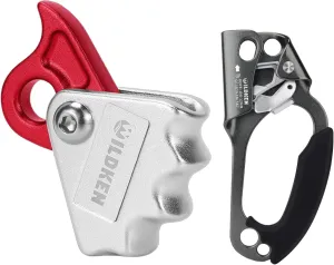 Climbing Ascender Fall Protection Belay Device Climbing Rope Grab for Rock Climbing， Climbing Hand Ascender Outdoor Mountaineering Tree Arborist Climbing Rappelling Equip