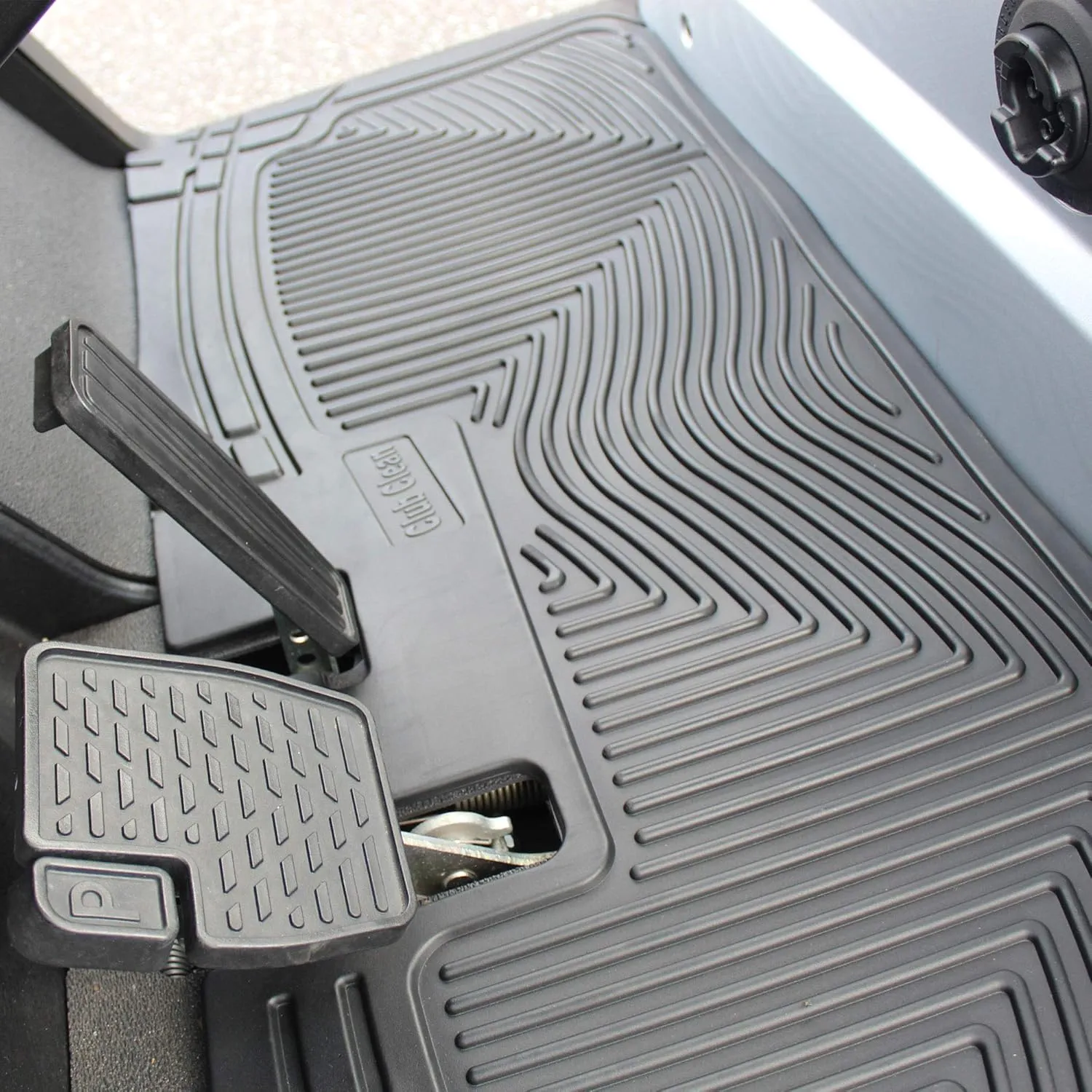 Club Clean Yamaha Golf Cart Floor Mat – Fits Drive, Drive2, G22, G14, Adventurer Models – Custom Fit, 8mm Thick Rubber – Water Channel Design – UV-Protected, Non-Slip – Industry Standard Golf Car Mat
