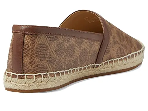 Coach Collins Coated Canvas Espadrille Beige 8 B (M)
