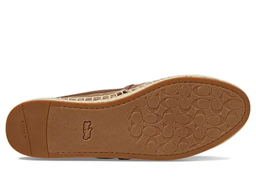 Coach Collins Coated Canvas Espadrille Beige 8 B (M)