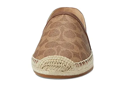 Coach Collins Coated Canvas Espadrille Beige 8 B (M)