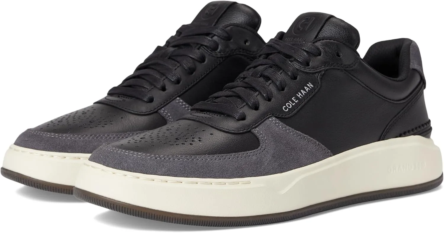 Cole Haan Men's Grandpro Crossover Sneaker, Black/Dark Pavement/Ivory, 14