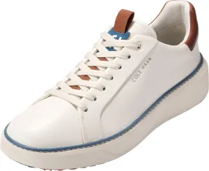 Cole Haan Men's Grandpro Topspin Golf Sneaker, Ivory/Auburn/Scroll, 13 Wide