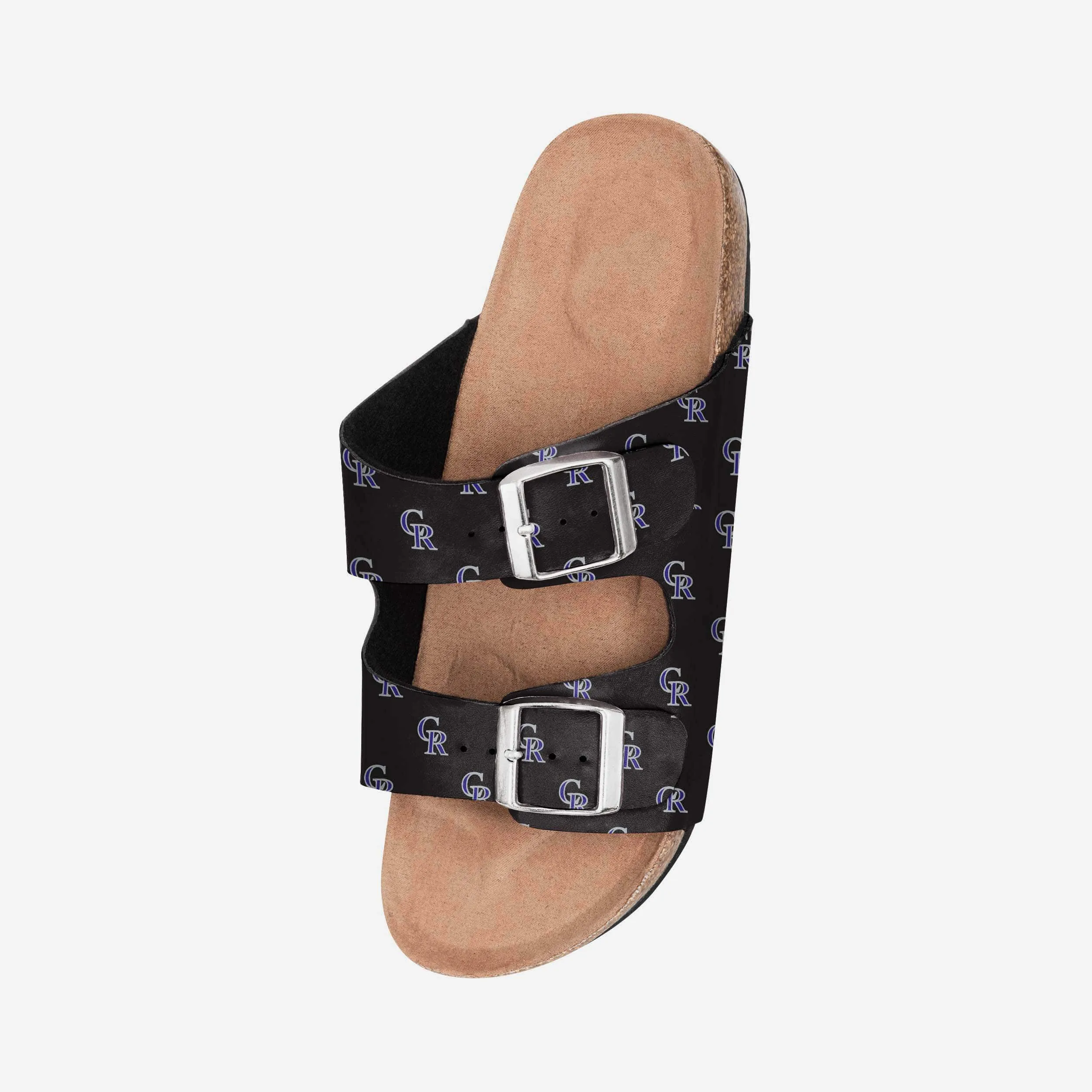 Colorado Rockies Womens Team Logo Double Buckle Sandal