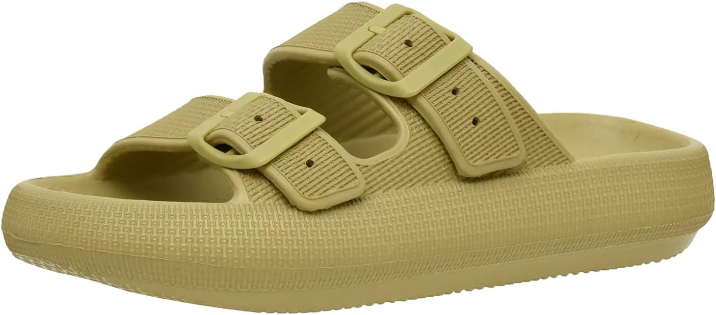 CUSHIONAIRE Women's Fame recovery cloud slide with  Comfort