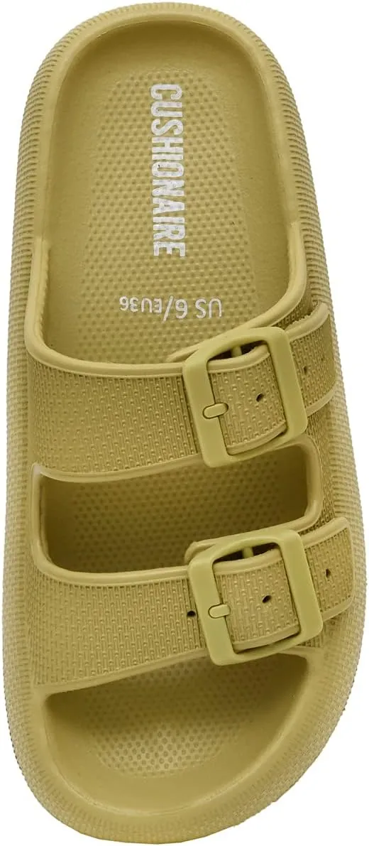 CUSHIONAIRE Women's Fame recovery cloud slide with  Comfort