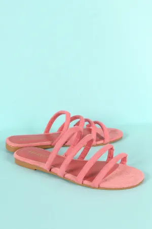 Cutting-edge software Strappy Tube Extensive range Bamboo Slide Suede Sandal