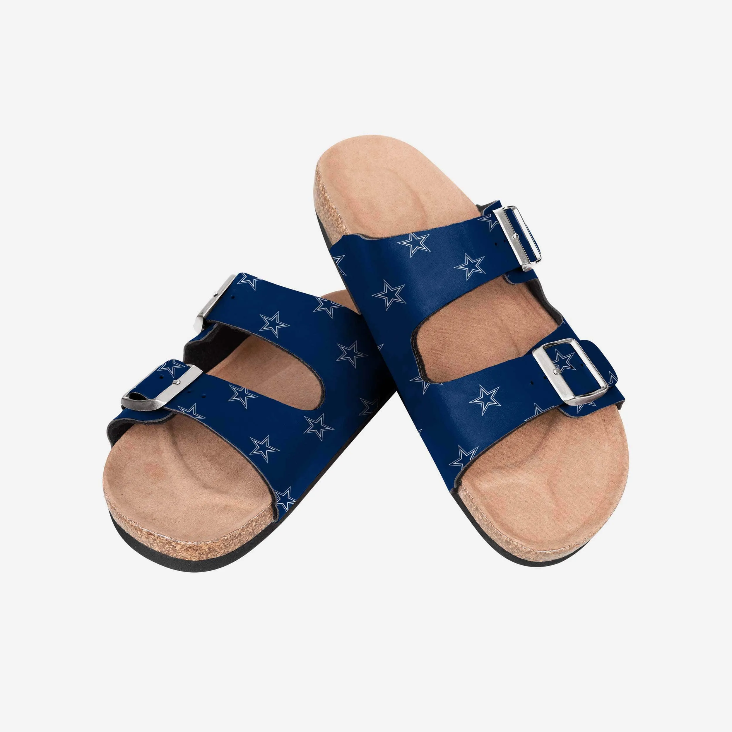 Dallas Cowboys Womens Team Logo Double Buckle Sandal