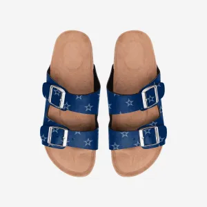 Dallas Cowboys Womens Team Logo Double Buckle Sandal