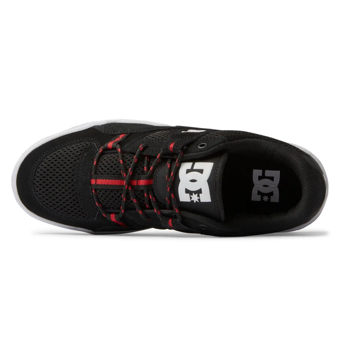 DC SHOES CONSTRUCT BLACK HOT CORAL TRAINERS